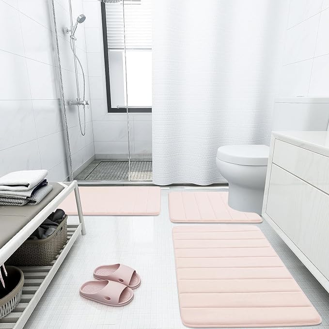 Buganda Memory Foam Bath Mat, 35.4" x 24", Ultra Soft and Non-Slip Bathroom Rugs - Image 6