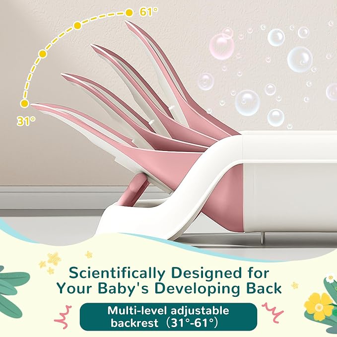 Baby Bathtub, 5-in-1 Reclining Baby Bathtub, Baby Bath Tub - Image 3
