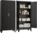 61" H Metal Kitchen Pantry Storage Cabinet, Freestanding Cupboard by Unknown