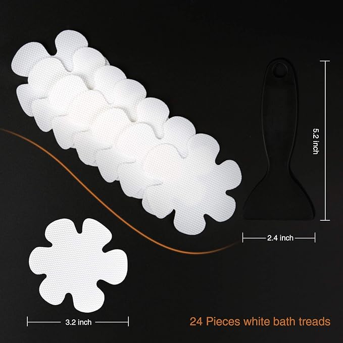 36PCS Bathtub Stickers Non-Slip, Safety Shower Treads Adhesive Appliques - Image 3