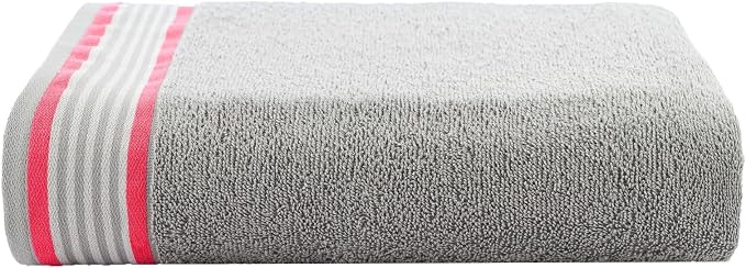 CASA COPENHAGEN He & She 2 Pieces Large Bath Sheet Set- Grey Violet + Dusty Pink - Image 4