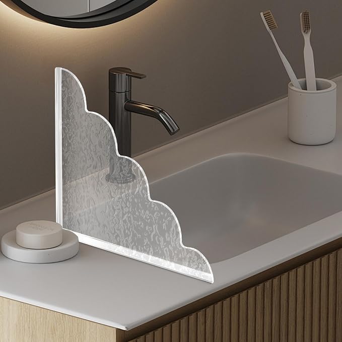 2 PCS Shower Splash Guard for Tub Corner, Self-Adhesive Shower Guards to Keep - Image 5