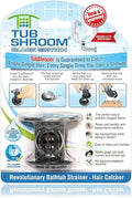 TubShroom Tub Drain Hair Catcher, Fits 1.5” 1.75” Bathtub Shower Drains by TubShroom