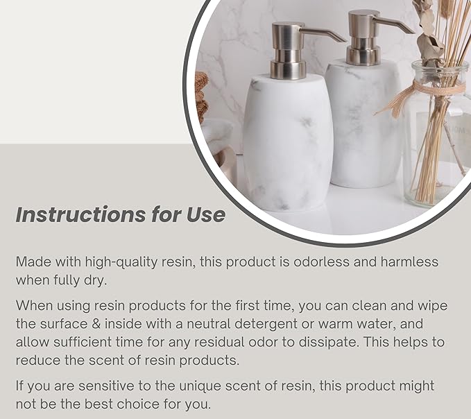 Resin Hand Soap Dispenser, Refillable Soap Dispenser - Image 6