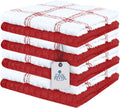 DAN RIVER Premium Dish Cloth 100% Cotton 12 X 12 Inches |Pack of 8|-Ultra Soft by DanRiver