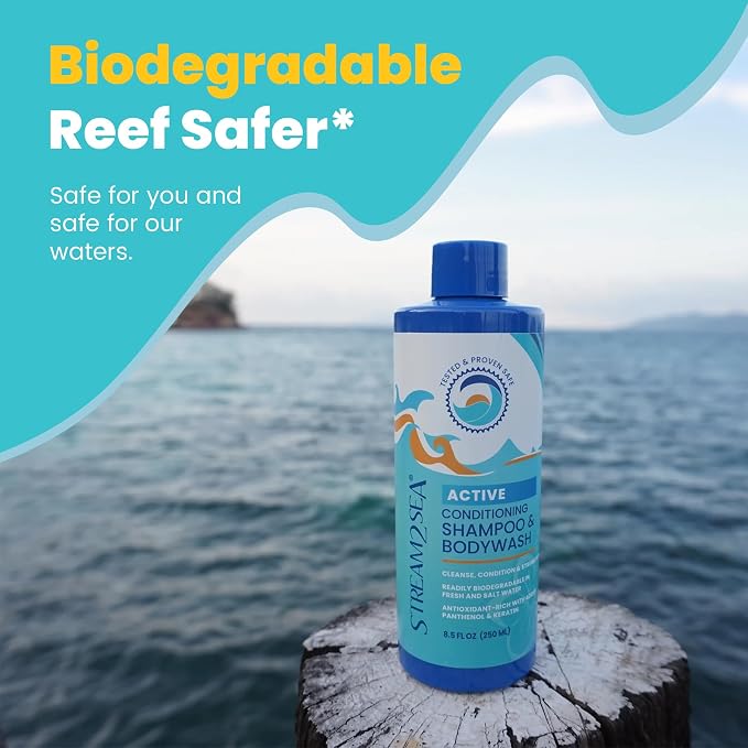 STREAM 2 SEA 3 in 1 Shampoo Body Wash and Conditioner, Reef Safe, All Natural - Image 7