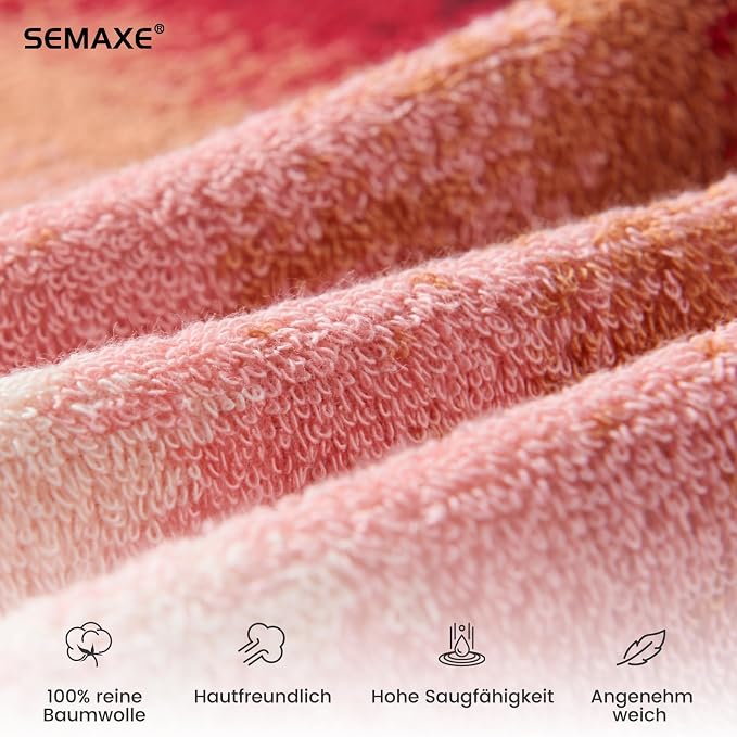 SEMAXE 12 Pack Hand Towels for Bathroom, 100% Cotton Towels - Image 4