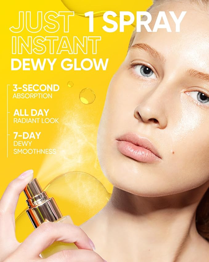 SKINTIFIC Radiance Booster Serum Spray, Hydrating Face Mist - Image 2