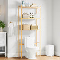 3 Tier Over The Toilet Organizer Rack Bamboo, Freestanding Bathroom Toilet by Unknown