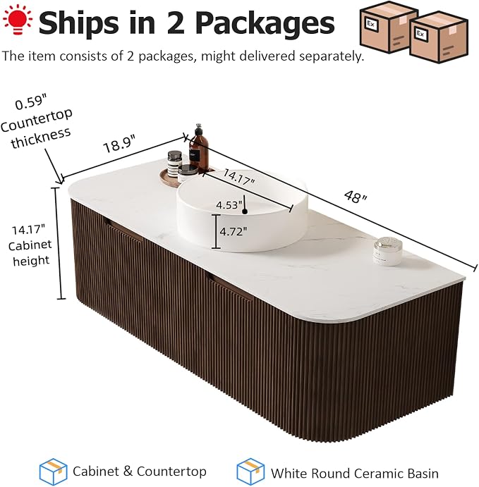 48" Floating Bathroom Vanity - Image 2