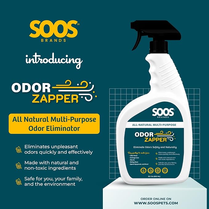 Soos Odor Zapper Natural Odor Eliminator Multi-Purpose Odor Removal Spray - Image 3