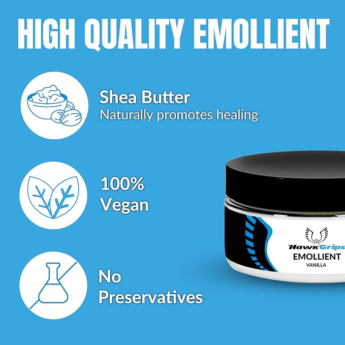 HawkGrips, 8oz Massage Emollient 5ct, Vanilla Scent, Shea Butter, Oil Based - Image 5