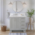 ARIEL 37" Grey Bathroom Vanity by Ariel