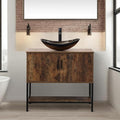 UEV Rustic Brown 36" Bathroom Vanity by YourHomeExcellentVendor
