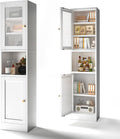 COFaR 67" Tall Metal Bathroom Storage Cabinet, 6-Tier Narrow Cabinet by COFAR