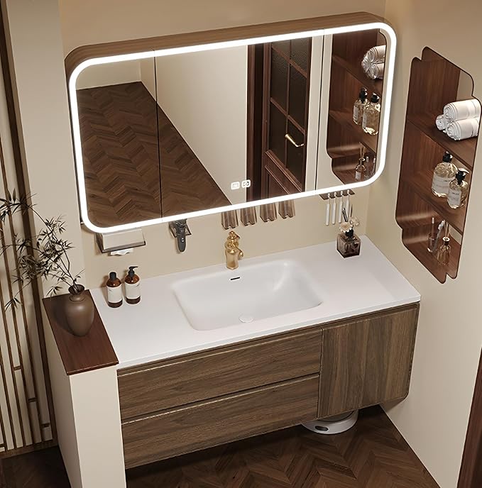 Floating Bathroom Vanity 36 inch, Restroom Vanity Set Includes Smart LED - Image 8