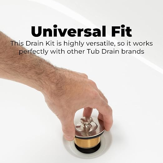Dorence Lift and Turn Bathtub Tub Drain Assembly, Conversion Kit, Trim Waste - Image 3