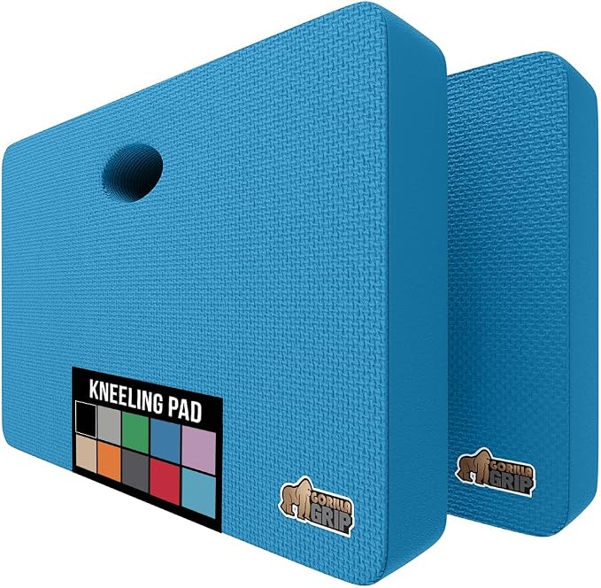 GORILLA GRIP Extra Thick Patent Pending Soft Foam Kneeling Pad, 2 PK, by GorillaGrip