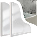 Shineligee 2 Pack Updated Shower Splash Guard, Large Splash Guards by Shinelingee