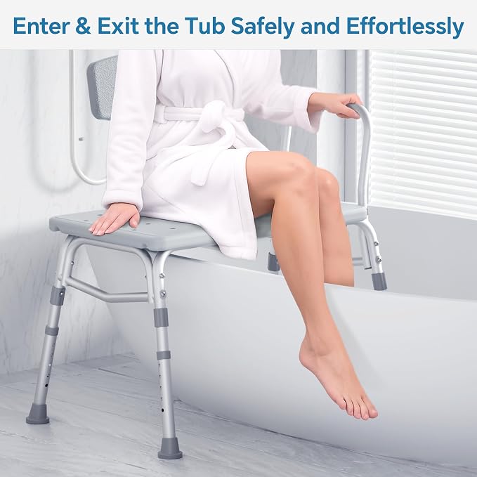 HOMLAND Tub Transfer Bench for Bathtub, FSA/HSA Eligible 400 lbs Heavy Duty - Image 2