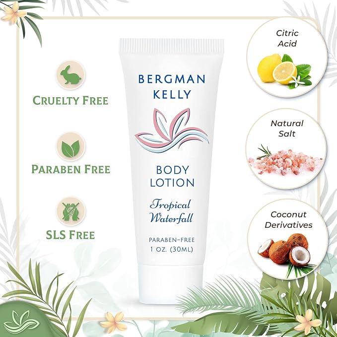 Bergman Kelly - Hotel Toiletries Bundle - Tropical Waterfall, 1 oz each - Image 2