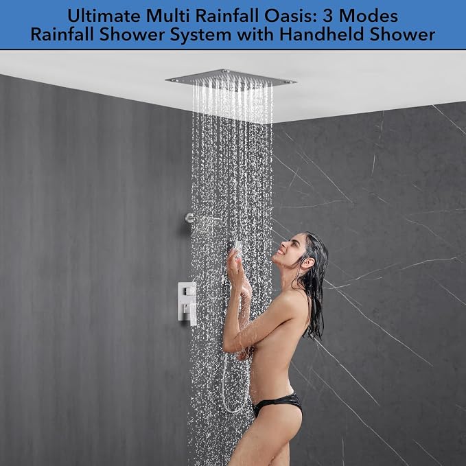 VANFOXLE Shower Faucet Set Brushed Nickel Shower System, Shower Faucet - Image 6