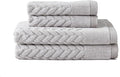 Texere 100% Organic Cotton Cable Jacquard 650 GSM Luxury Towel Sets by TexereSilk