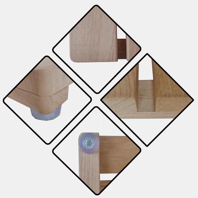 Teak Wood Shower Mat, Non-Slip Bathroom Floor Mat - Image 3