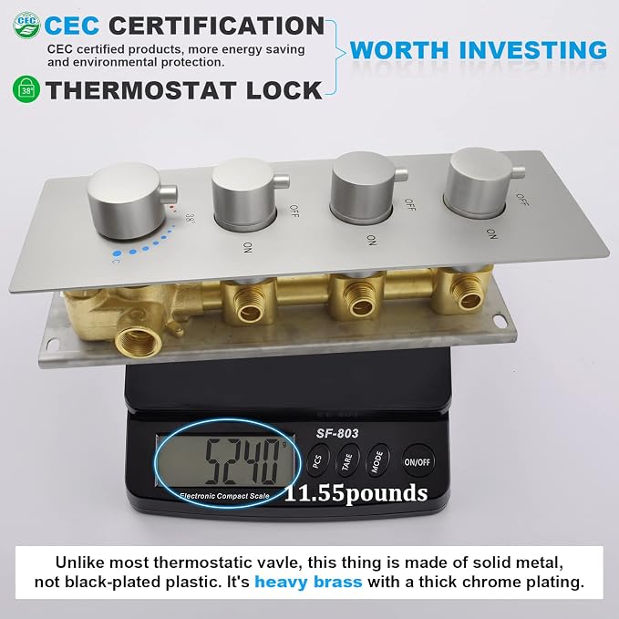 Enga Rain Shower Jet Thermostatic System Work At the Same Time, Body Spray - Image 8