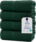 DAN RIVER Bath Towels Set of 4, 27 x 54 Inches, 100% Cotton, Larger & Lighter by DanRiver