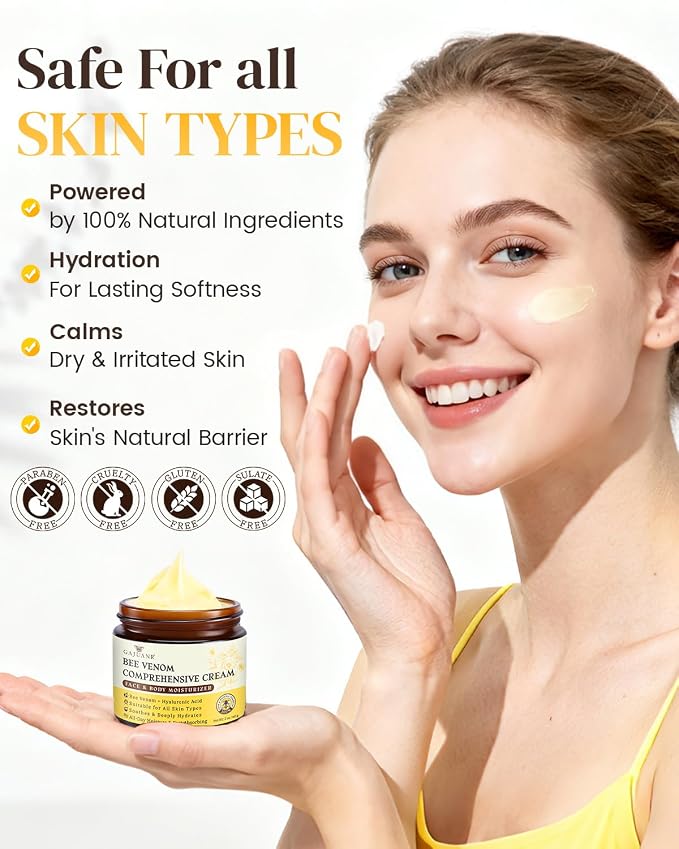 Bee Venom Comprehensive Cream, Bee Venom Skin Treatment Cream, All-in-One - Image 6