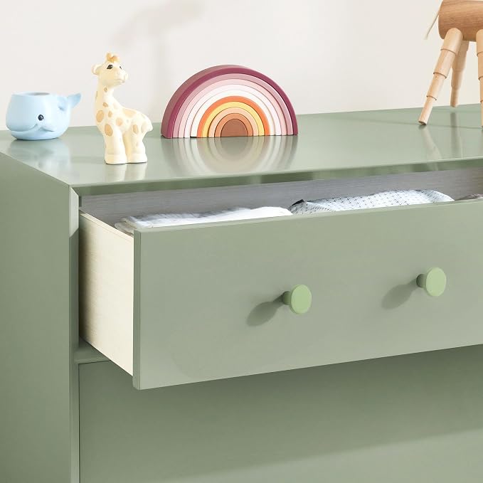 Ravinte 10 Pack Cabinet Knobs Light Green Kitchen Cabinet Knobs Round Dresser - Image 4