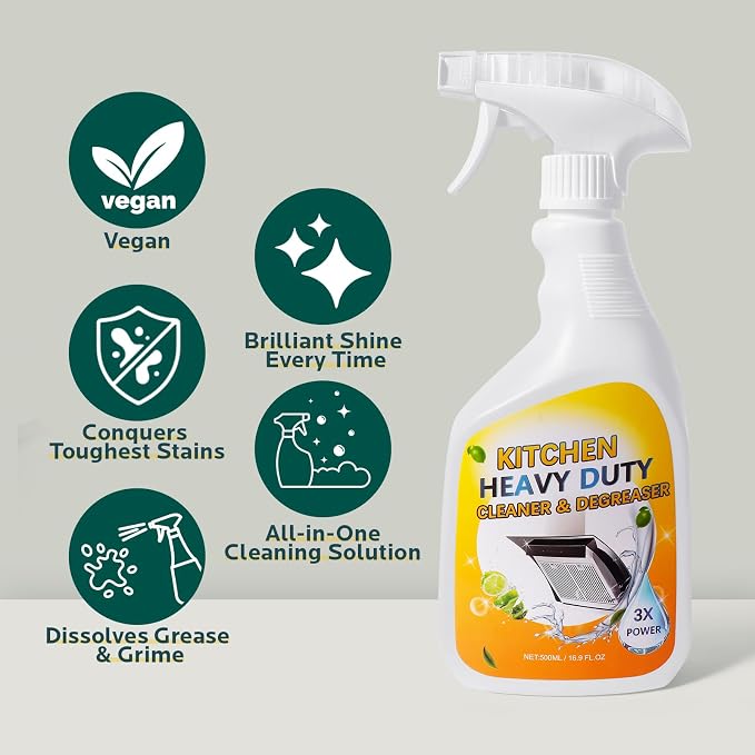 Clean Up Kitchen Oil Stains Spray: Foam Cleaner Spray Cuts Through Baked-On - Image 5