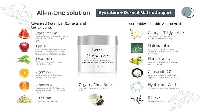 Vernal Crepe-less crepey skin firming cream to reduce crepey arms, neck & - Image 3