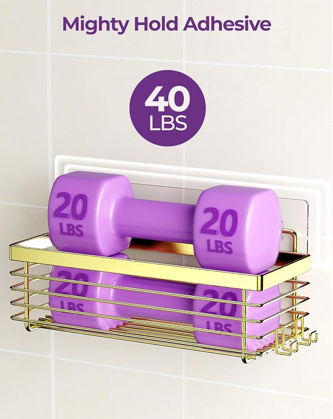 ODesign Shower Caddy 3 Pack SUS304 Stainless Steel-No Drilling-Shower Bathroom - Image 3