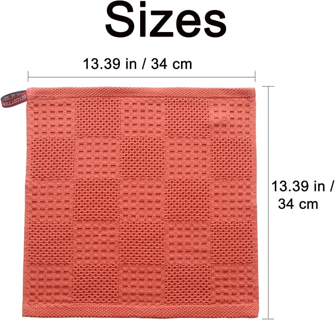Waffle Weave Cotton Washing Cloth Ultra Soft and Absorbent Washcloths - Image 3