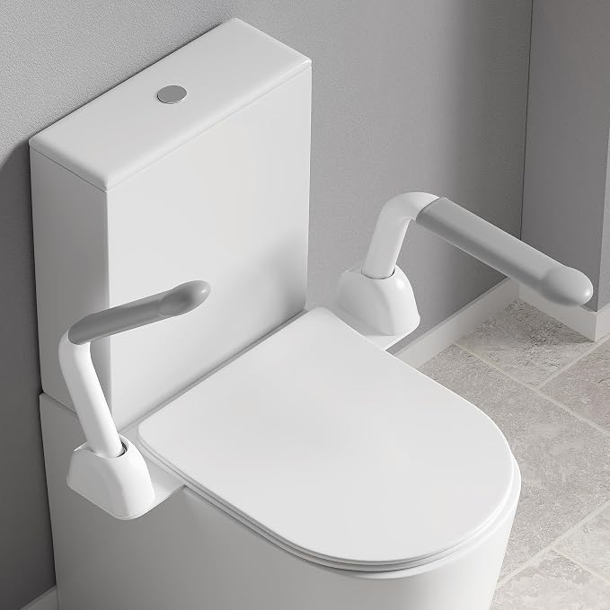 Toilet Safety Rails for Seniors, Super Heavy Duty Handicap Toilet Rails - Image 2