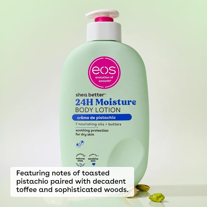 eos Shea Better Body Lotion- Crème de Pistachio, 24-Hour Moisture Skin Care - Image 3