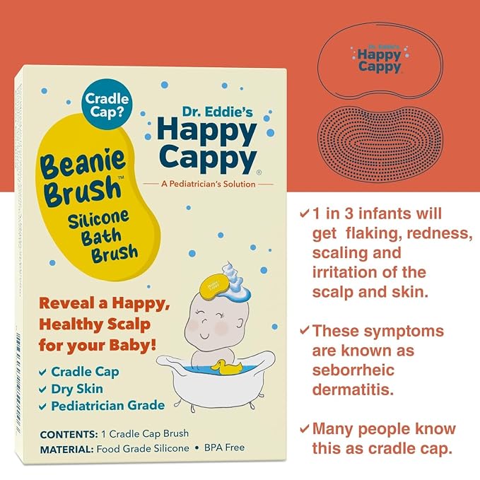 Happy Cappy Medicated and Daily Shampoo and Beanie Brush Bundle - Image 4