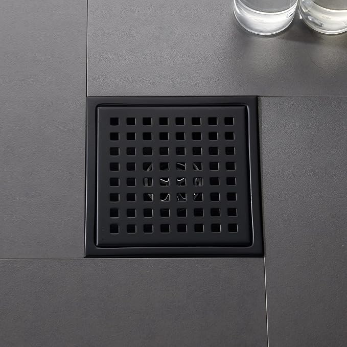 6 Inch Shower Drain Brushed Gold - Image 5
