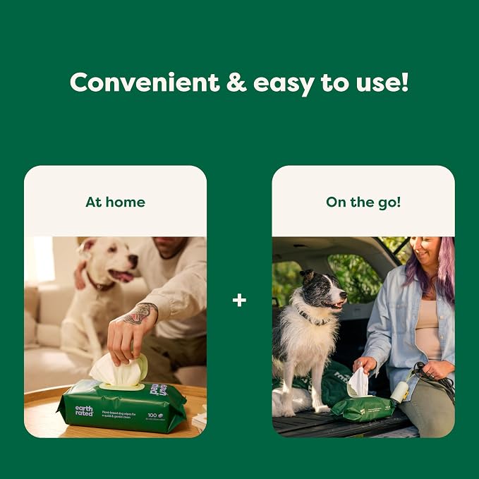 Earth Rated Pet Wipes for Dogs and Cats, Hypoallergenic, Cleaning and Hydrating - Image 9