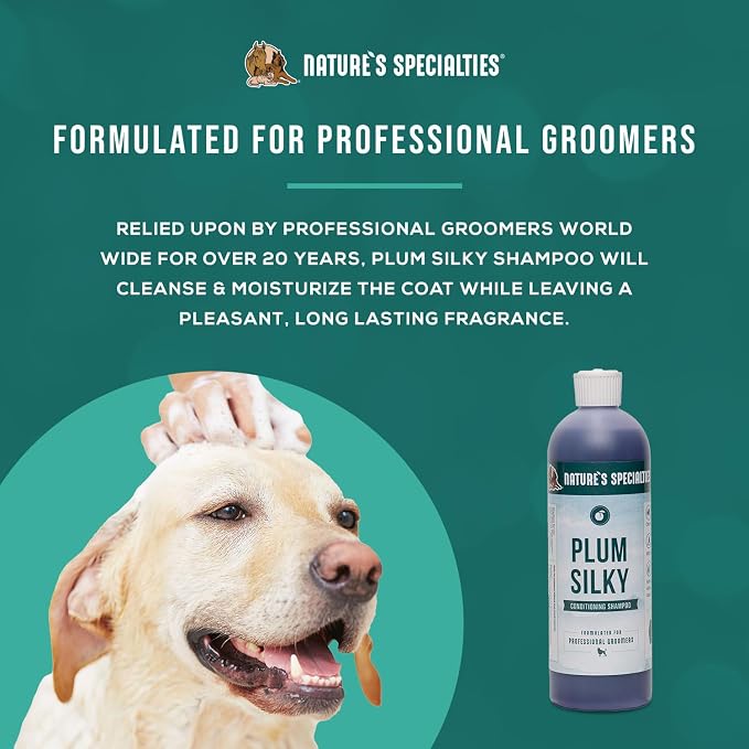 Nature's Specialties Plum Silky Ultra Concentrated Dog Shampoo Conditioner - Image 4