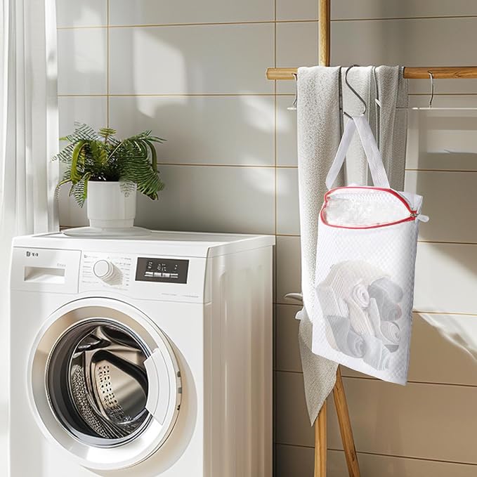 5 PACK Hanging Mesh Laundry Bags - Image 6