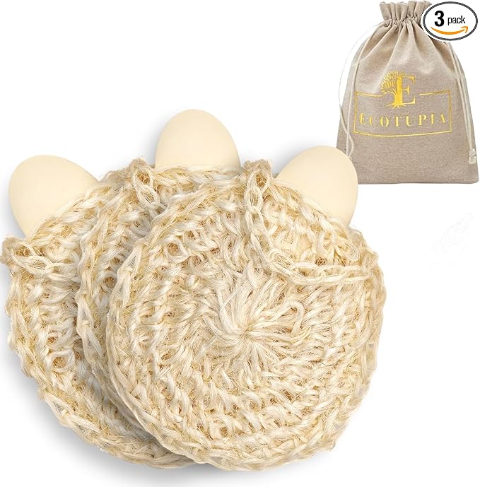 Natural Handwoven Sisal Loofah Body Scrubber by Ecotupia