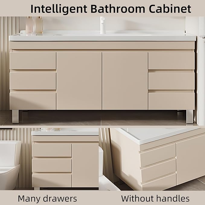 56IN Modern Bathroom Vanity - Image 5