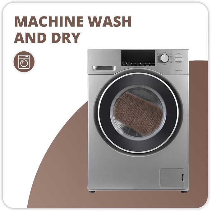 Toilet Rugs U Shaped Bathroom Rug, Machine Washable Non Slip Quick Dry Super - Image 5