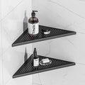 Neodrain 12 Inch Matte Black Corner Wall Shelf Set of 2, Floating Corner Shelves by Neodrain