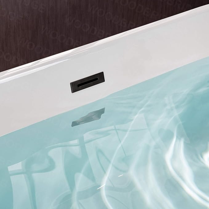 WOODBRIDGE BTA1514-MB-Drain &O+ Pillow Bathtub - Image 11