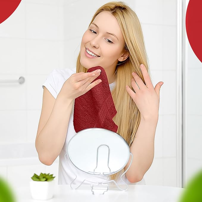 RIVERSIDE 12 Pack Premium 100% Cotton Face Washcloths, 550 GSM, 12 x 12 Inches - Image 2