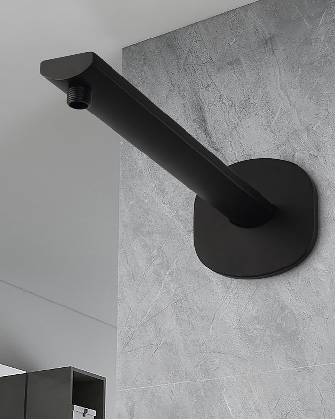 PHASAT Shower Arm with Flange, Stainless Steel Shower Head Extension Arm - Image 2